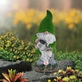 thumbnail image 4 of 2PCS Funny Solar Garden Statues Outdoor Decor with LED Lights â Resin Figurine Solar Lantern for Yard, Patio, Lawn â Automatic Night Light, Unique Housewarming Gift, 4 of 5