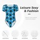 thumbnail image 4 of Balery Bowling Balls Body de cuello redondo de manga corta para mujer Tops de manga corta Tops básicos-XX-Large, 4 of 7