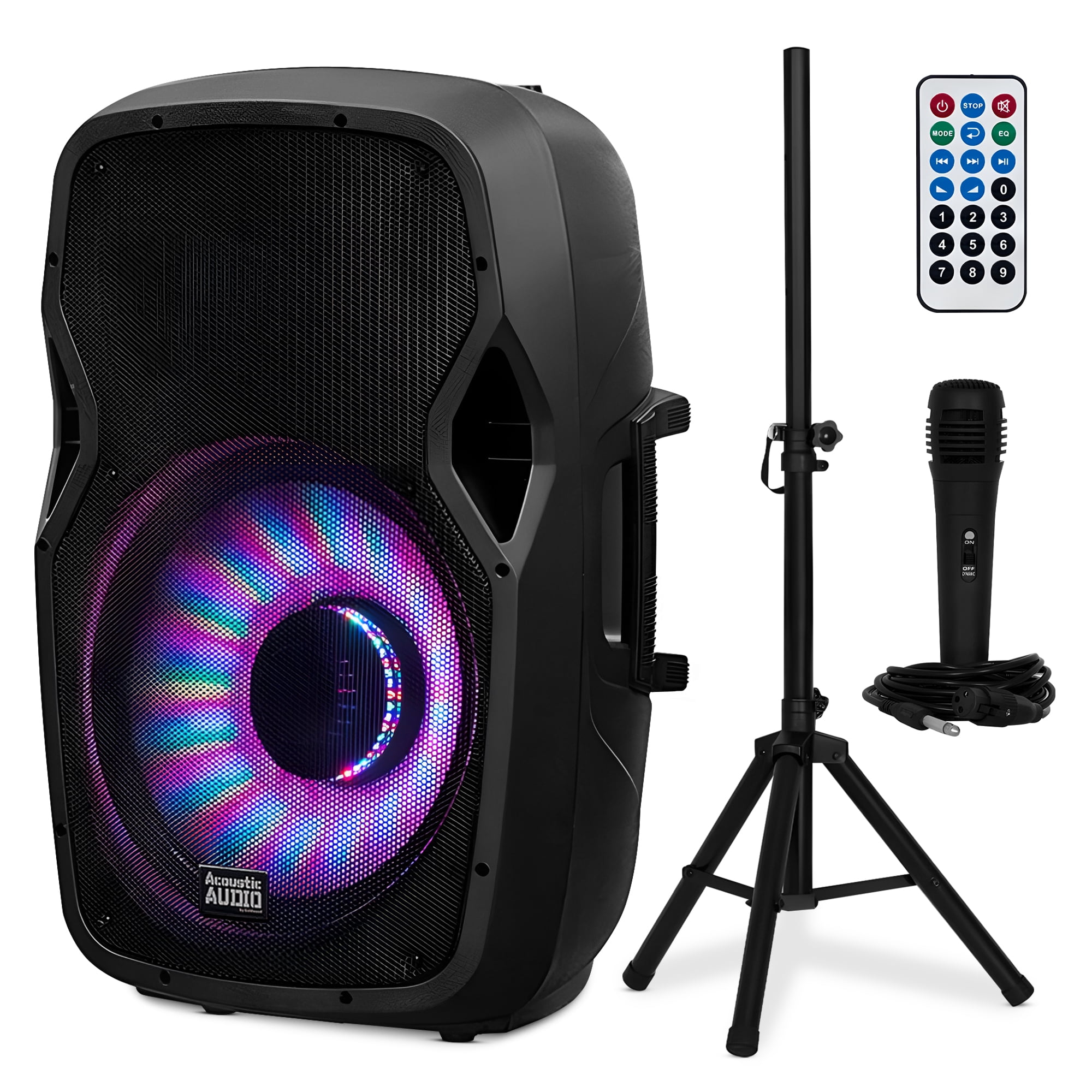 Acoustic Audio, Bluetooth Powered Speaker, AA15LBS, Black