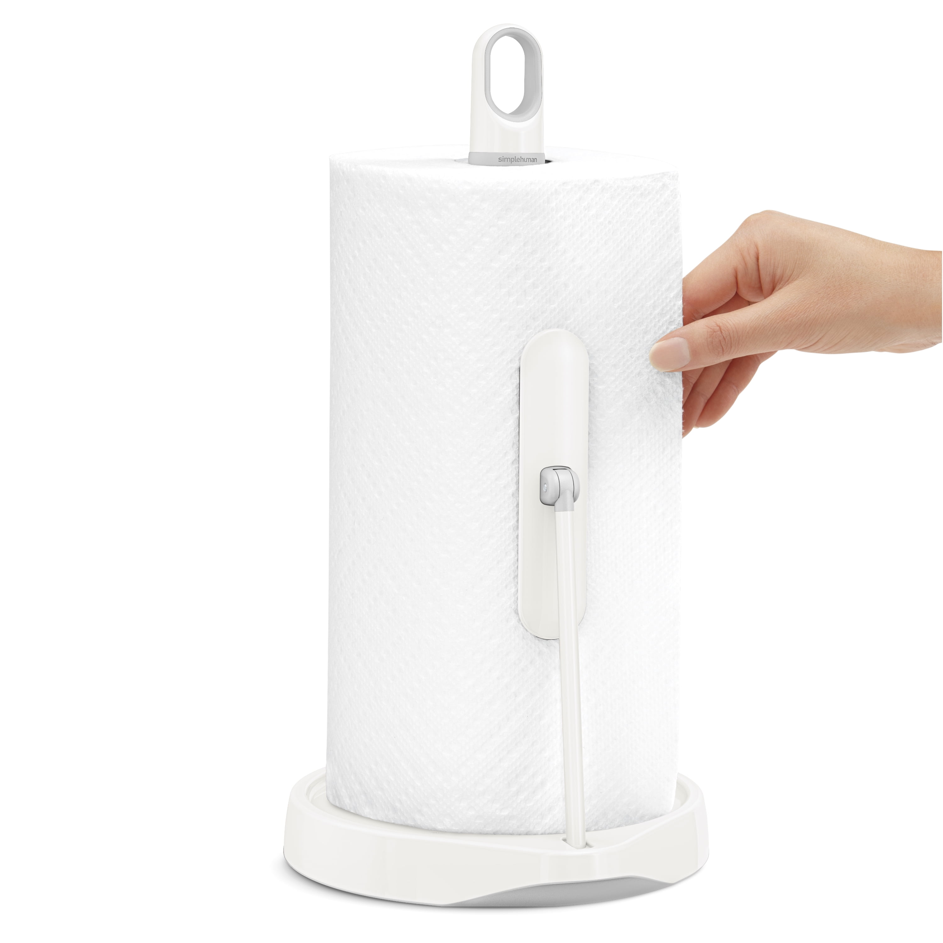 simplehuman Wall Mount Paper Towel Holder, Stainless Steel & Quick Grip  Napkin Holder, Stainless Steel