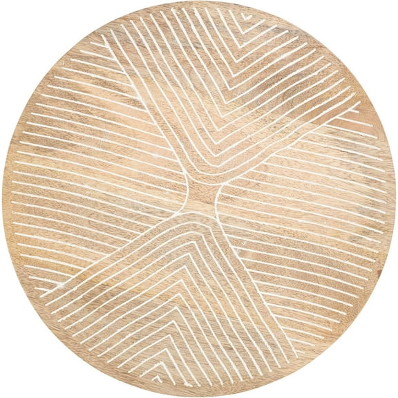 Rustic Charm Wooden Charger Plate (Set of 4)
