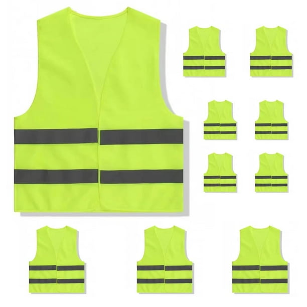 Chaleco de seguridad Chaleco de construcción Chaleco reflectante de neón Chalecos de alta visibilidad Chaleco de alta visibilidad Chaleco de seguridad Chaleco utilitario de guardia Chaleco d