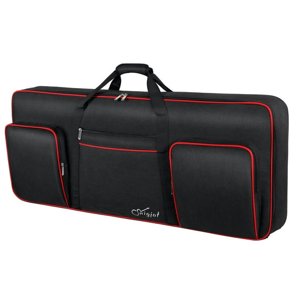 Funda para teclado SNIGJAT de 61 teclas blanda con bolsillos impermeables