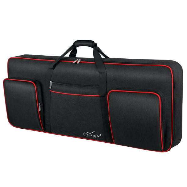 Funda para teclado SNIGJAT de 61 teclas blanda con bolsillos impermeables
