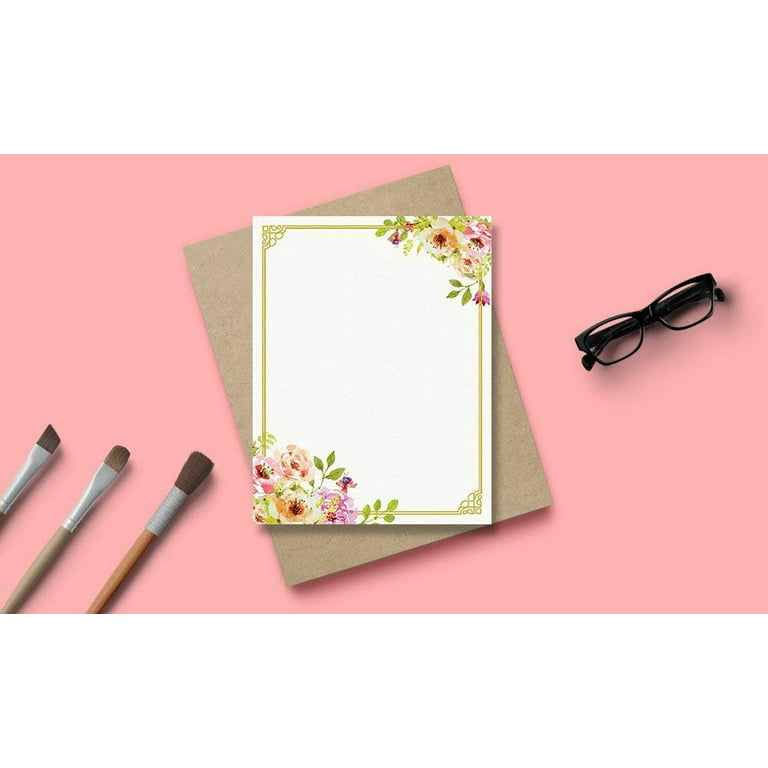 Rose Stationery, Floral Personalized Stationery Set, For Women – Crafting  With My Chis