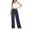 Dark Blue, variant on liilaimic Straight Leg Sweatpants Womens High Waist Elastic Waist Baggy Fall Trousers Loose Fashion Pants for Gym