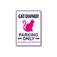 thumbnail image 2 of Cat Owner Parking Novelty Decor, Metal Wall Sign - 10x14 Inches, 2 of 4