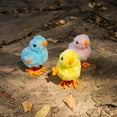 thumbnail image 3 of HLONK Blue/ Yellow/Pink Hopping Jumping Chicken Chicken Plush Toys Develop for Vision, 3 of 13