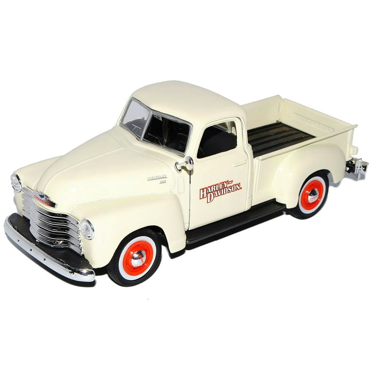 Maisto Diecast Chevy 1950 3100 Pickup Truck & 2001 FLSTS