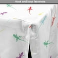 thumbnail image 4 of Salamander Dog Crate Cover, Minimal Pattern of Crawling Wildlife Creature Silhouettes on a Plain Background, Easy to Use Pet Kennel Cover Small Dogs Puppies Kittens, 7 Sizes, Multicolor, by Ambesonne, 4 of 6