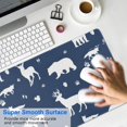 thumbnail image 4 of Long Mouse Pads for Desk,Dark Blue Christmas Animal Pattern Desk Mats on Top Of Desks, Desk Mouse Pad Extra Large with 3mm Non-Slip Base and Stitched Edge for Gaming,Office,Work,Home 31.5x11.8in, 4 of 5