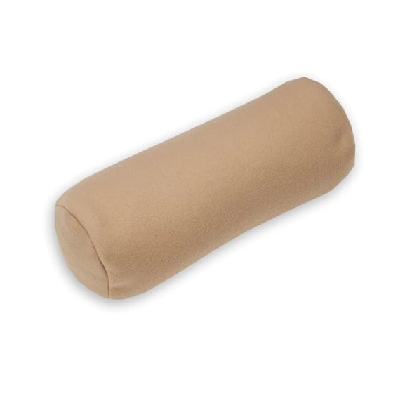 Hermell Buckwheat Bolster Pillow Cervical Roll 6 X 14 Inch Beige