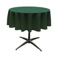 thumbnail image 1 of LA Linen TCpop51R-GreenHuP20 Nappe en Popeline de Polyester, Vert Chasseur - 51 Po. Rond, 1 of 1