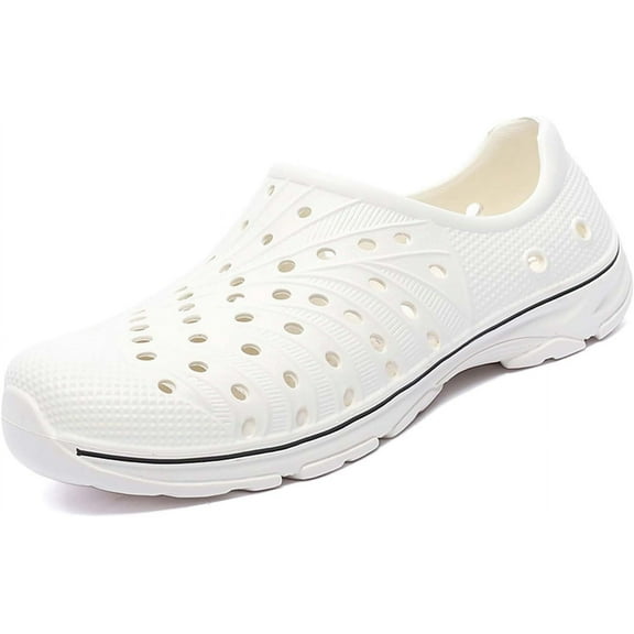 Mens Garden Clogs Shoes Outdoor Breathable Slip on Soft Rubber Sandals Beach EVA Water Shoes