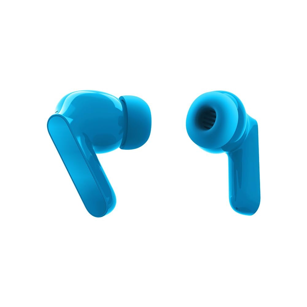 Motorola Moto Buds Bass XT2443-1 Dynamic ANC, Triple Microphone Array, Bluetooth 5.3, IP54 Water & Dust Resistant, Dolby Atmos Audio - Blue Jewel