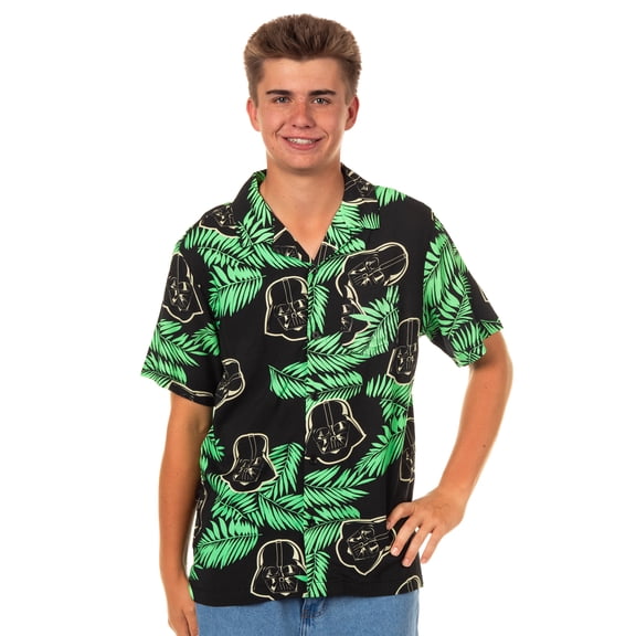 Star Wars Darth Vader Men's Tropical Hawaiian Shirt Button Up Woven Top