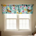 thumbnail image 7 of 2D Printed Kitchen Valance Curtain 54x18 Inches, Washable Short Window Curtain with Rod Pocket, Light Filtering Decorative Curtain for Kitchen Dining Room, 7 of 7