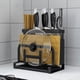 thumbnail image 3 of Estante Para Tabla De Cortar Soporte De Almacenamiento De Utensilios De Cocina De Gran Capacidad Soporte Para Utensilios De Cocina Estante De Utensilios De Cocina De Acero Al Carbono Desmontable Guardurnaity HA027779-02, 3 of 5