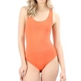 thumbnail image 1 of Women Basic Solid Soft Stretchy Sleeveless Tank Top Bodysuit Leotard (S-XL), 1 of 3