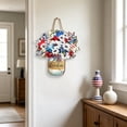 thumbnail image 4 of Patriotic Wooden Hanging Sign Flag Wood With Rope For 4th Of July Front Porch Home Deco, 4 of 6