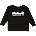 thumbnail image 3 of Inktastic Washington DC Skyline Cities Boys or Girls Long Sleeve Toddler T-Shirt, 3 of 5