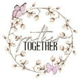 thumbnail image 2 of Allen, Kimberly 26x26 White Modern Wood Framed Museum Art Print Titled - Gather Together Wreath, 2 of 4