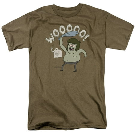 Regular Show Wooooo Mens Short Sleeve Shirt