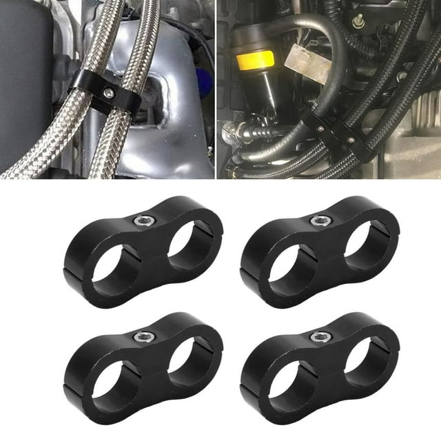 Divisor De Manguera De Combustible, 4 PCS 10an Apoyación Del Separador De Manguera Compacto Duradero Para Tubería De Agua