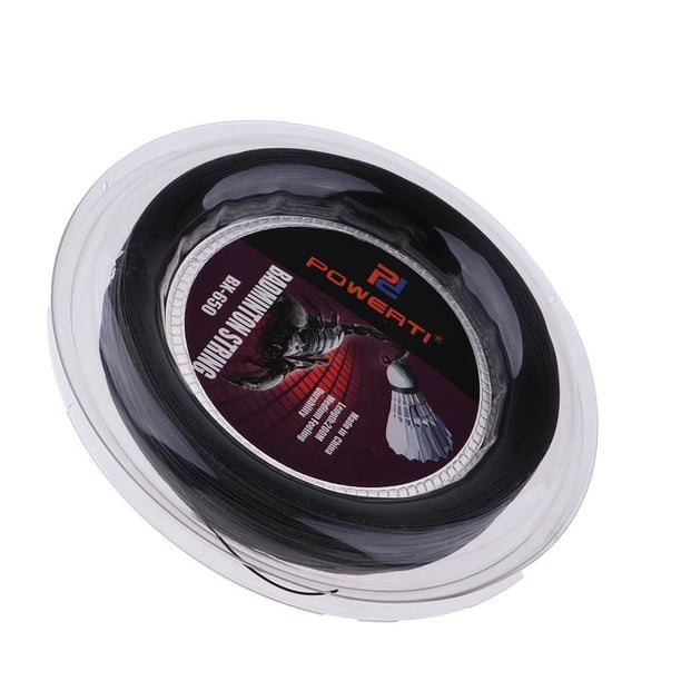Sonducket Cuerda de raqueta de bádminton de nylon duradero Alta flexibilidad Negro carpas Negro 200m