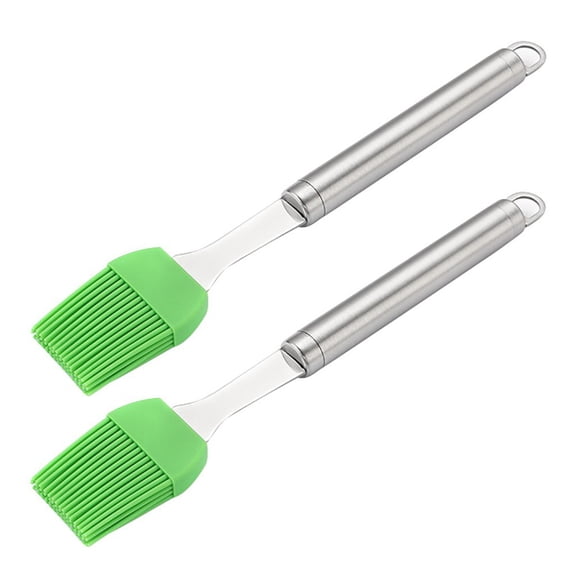 Silicone Basting Pastry Brush, 2pc Basting Brushes for Baking, Grilling, Cooking and Spreading Oil, Butter, BBQ Sauce
