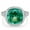 Green, variant on 925 Sterling Silver Sugar-loaf Cut 10ct Paraiba Tourmaline Sapphire High Carbon Diamonds Gemstone Jewelry Women Ring