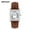 Brown, variant on A casual and fashionable wristwatch with a butterfly clasp, a classic timepiece. It's a rectangular-shaped "Tank" style women's watch, made of genuine leather, waterproof, and equipped with a quartz