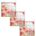thumbnail image 7 of 3 PCS Watercolor Poppies Butterflies Baby Muslin Washcloths, Music Score Soft Absorbent Face Towel Burp Cloths Cotton Bath Wipes Infant Wash Cloth for Newborn Boys Girls, 7 of 7