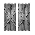 thumbnail image 3 of 2 piezas de cortinas impresas, cortinas opacas, panel de ventana, lavable, con aislamiento térmico, ojales de poliéster para dormitorio, casa de Puerta de madera Fernando Cortina de ventana, 3 of 7