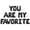 Black, variant on Letter Balloons - YOU ARE MY FAVORITE 16" Inch Alphabet Letters Foil Mylar Balloon Birthday Party Banner (Blue)
