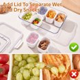 thumbnail image 4 of ENOKING Divided Serving Tray with Lid and Handle, Snacks Box Food Storage Container, Microwave Safe, 4 of 10