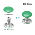 thumbnail image 3 of Unique Bargains 100 Sets Leather Rivets 8mm Double Cap Rivets 8.5mm Height Studs Green, 3 of 5