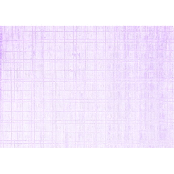 Ahgly Company Indoor Rectangle Solid Purple Modern Area Rugs, 5' x 8'