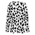 thumbnail image 5 of LYWC Vibrant Cowhide Spots - 1181 Long Sleeve Shirts For Women Oversized Tshirts Tops Tees Fall T-Shirts V Neck, 5 of 7