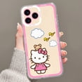 thumbnail image 1 of Funda de teléfono de dibujos animados Kawaii k-kitty h-hello, carcasa transparente para iPhone 13 14 Mini 11 12 Pro Max qiuyongming unisex, 1 of 2