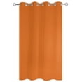 thumbnail image 2 of nqOlkjepod Outdoor Curtains for Patio Waterproof, Orange Outdoor Privacy Panels Grommet, Pure Orange Blackout Outside Curtains for Porch/Cabana/Pergola/Gazebo 54"x84", 1 Panel, 2 of 8