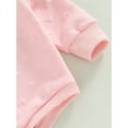 thumbnail image 6 of hirigin Newborn Baby Girls Jumpsuits Heart Pattern Casual Long Sleeves Romper for Infant Toddler, 6 of 8