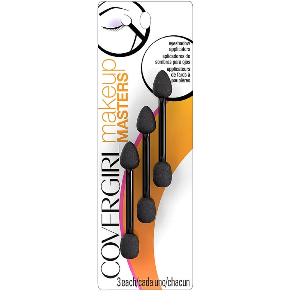 CoverGirl Makeup Masters Eyeshadow Applicators 3 ea (Pack of 3