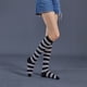 thumbnail image 3 of Minnieouse Calcetines a rayas hasta el muslo JK Juegos deportivos Día de San Valentín Accesorios de mujer para diario Fiesta de Halloween Raya negra Type3 Minnieouse AP008903-38, 3 of 3