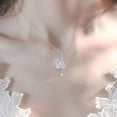 thumbnail image 1 of Collar femenino colorido aurora cristal piedra moda temperamento clavícula cadena regalo para novias, 1 of 3
