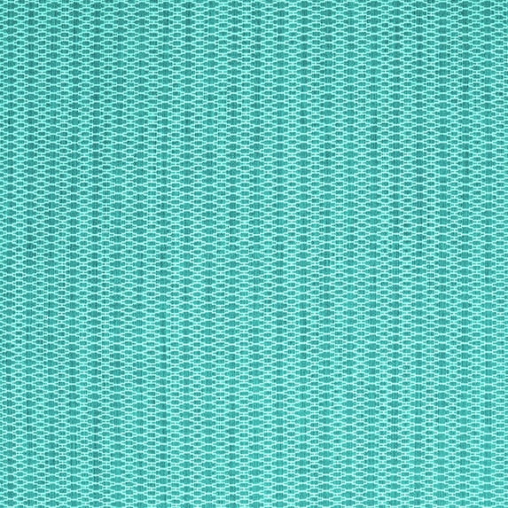 Ahgly Company Indoor Square Abstract Turquoise Blue Contemporary Area Rugs, 4' Square
