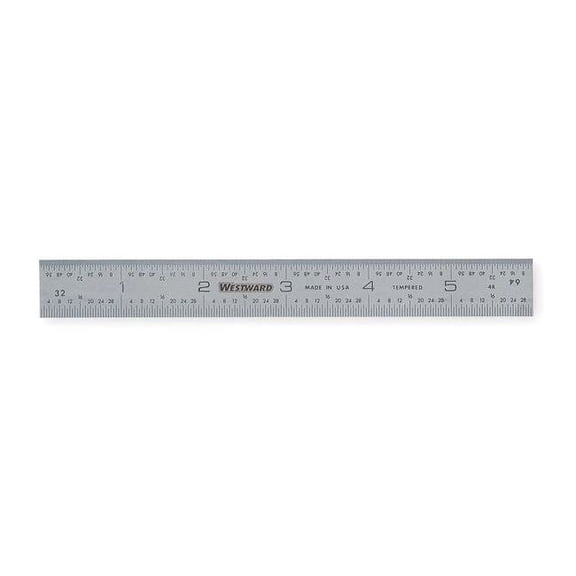 Rule,Steel,6 In,4r 4KU96