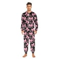 thumbnail image 6 of joogoo Pink Bows Unisex Adults Onesies Pajamas Jumpsuits L, 6 of 7