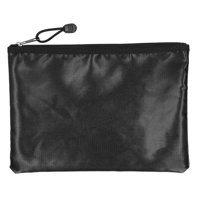 Bolsa de archivo multifuncional, ignífuga, impermeable, con cremallera, tamaño grande: 34 x 25 x 3,5 cm.