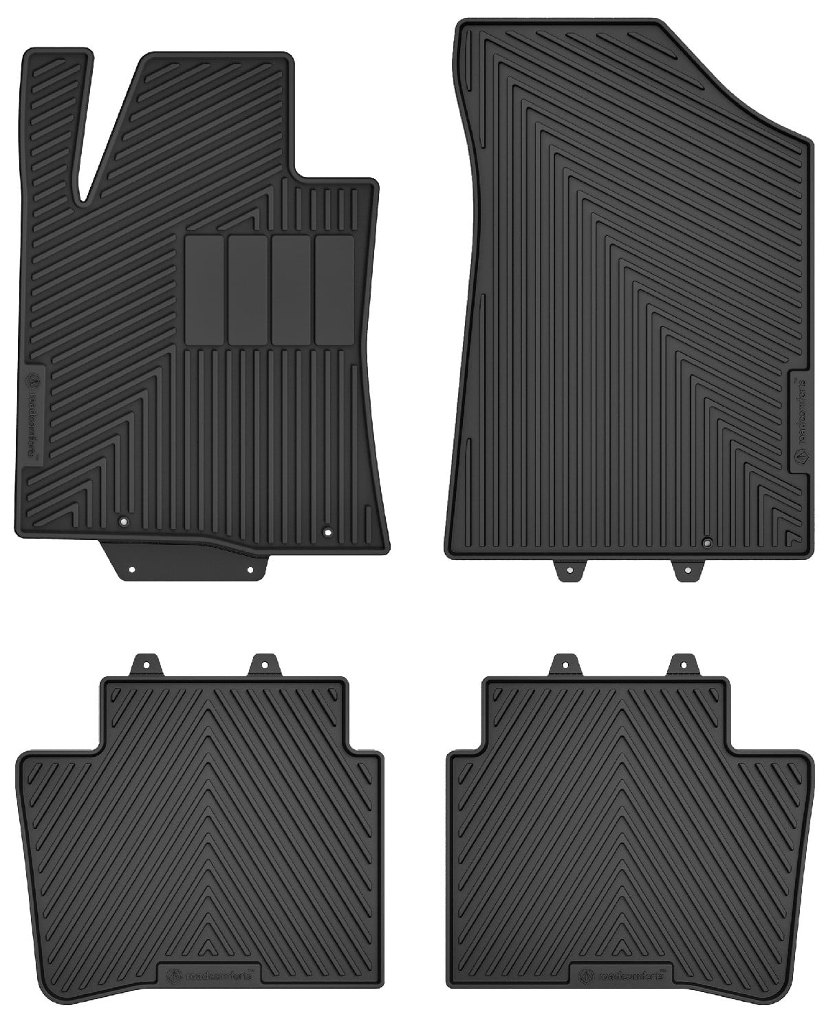 RC44185 Custom Fit AllWeather Floor Mats for 2017 Nissan Altima Front & 2nd Row
